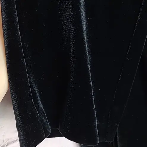 EXPRESS  BLACK VELVET CROSS STRAP BACK STRAIGHT LEG JUMPSUIT MEDIUM