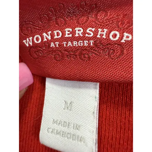 Wondershop at Target Shirt Womens Medium Red Christmas Santa Costume Graphic Tee