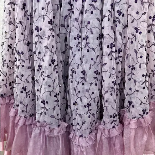 Martin McCrea Purple and Pink Quinceanera Princess Prom Dress HEAVY 6/8 Size M