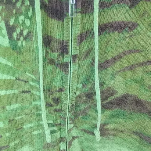 Jilian Nicole 1X Tropical Jungle Hoodie Plus Green