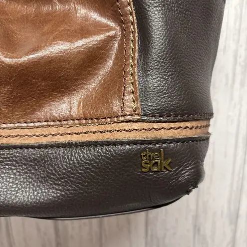 The Sak Womens Hobo Patchwork Leather Bag EUC