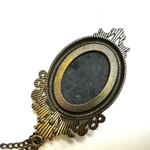 Girl Skeleton Cameo Pendant necklace