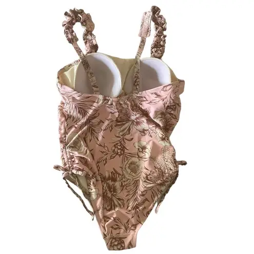 Agua Bendita x Target Blush Romantic Floral Print Flutter Sleeve Swimsuit XXL Pink - Image 3