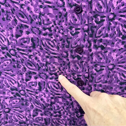 Vintage Laura Leigh Ltd 100% Silk Floral Maxi Skirt Fairy Grunge Boho Retro W 12 Purple