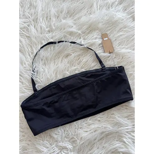 SKIMS Signature Swim Bandeau Bikini Top Onyx Size Medium