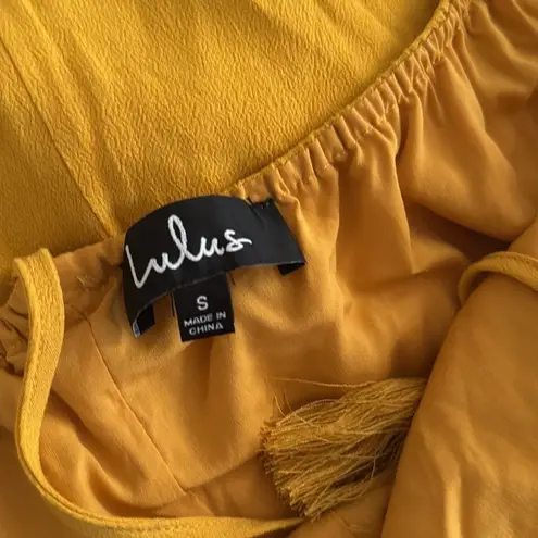 Lulus Knot Since You Mustard Yellow Tie