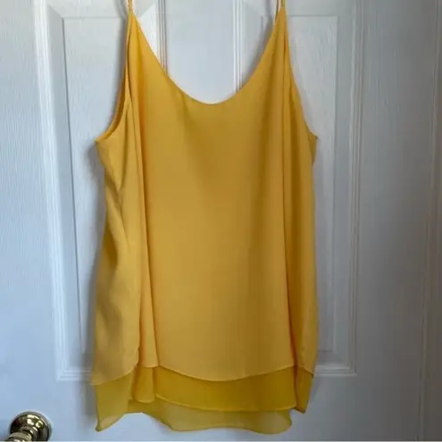 Violet+Claire  yellow tank top cami v neck womens size XL