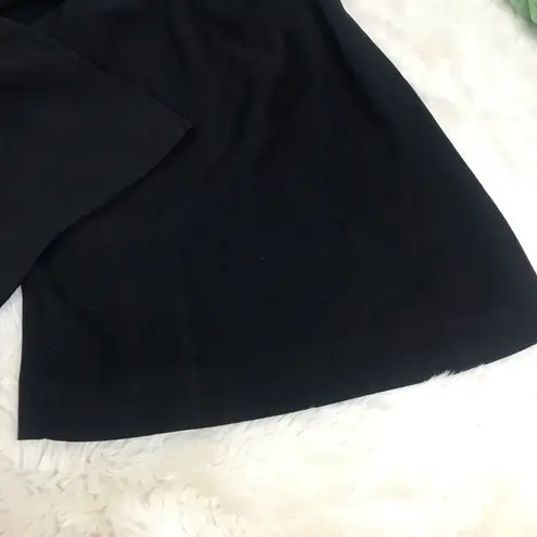 Alexia Admor Rover Black Wide Leg Trouser Pant Pleated Crepe Career Size 14 New