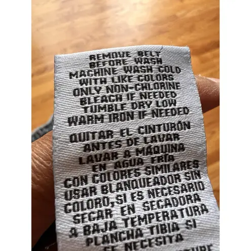 One 5 One Denim Jean Shorts Sz 10 Cargo Pockets Mid Rise Flap Back Pockets