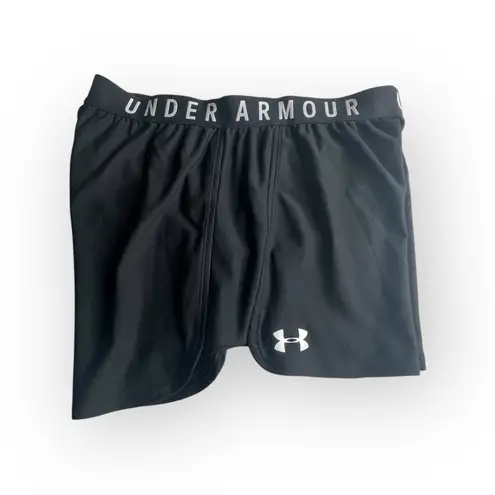 Under Armour  ✪ Heat Gear Loose Logo Running Run Short Shorts ✪ Black ✪ Large thumbnail 14