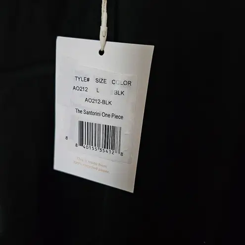 ANDIE Swimsuit The Santorini One Piece Black Cut Out Neutral Vacation Beach Pool