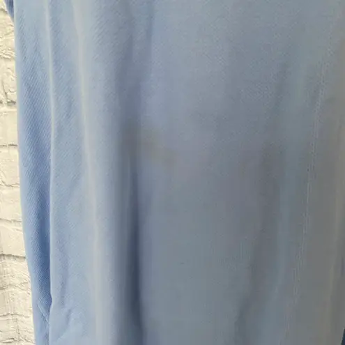 Earth Angels women XL short sleeve scoopneck nightgown w/lace trim blue