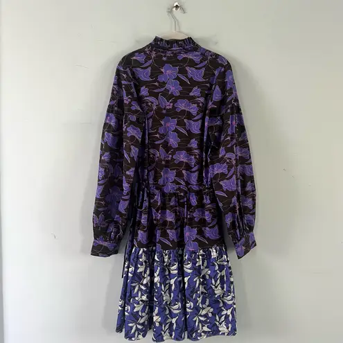 Snow Xue GAO New York Purple Floral Long Sleeve Doll Dress