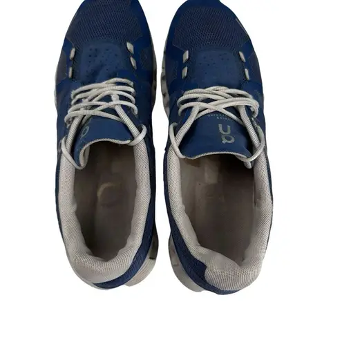 ON Women's Cloud 5 Running Shoe Denim/White Blue Size 8.5