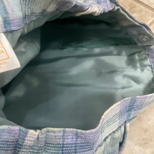 Pendleton Women's 2 Piece Plaid Wool Blazer Skirt Set Size 12 Blue Purple plaid