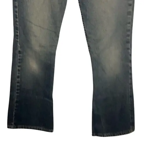 Silver Jeans Boot Flare Vintage 90's Y2K Cotton Mid Rise Dark Wash Jeans - 29x30