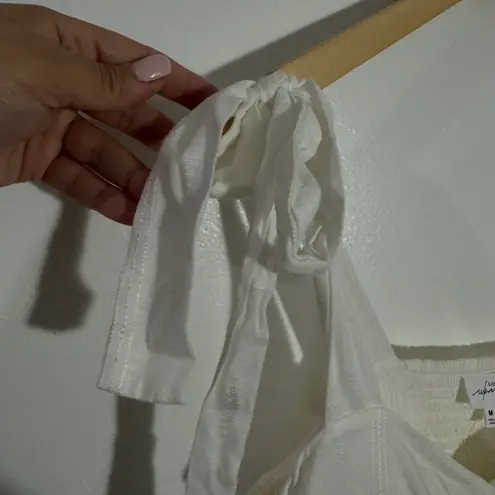 Soma NWT Jacquard Maxi Bra Dress In White Size Medium