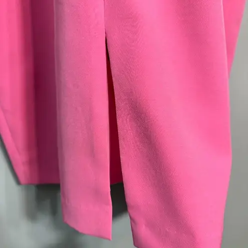 Julia Jordan V-Neck Tie Sheath Knee Length Dress Womens 12 Pink Bows Formal Chic