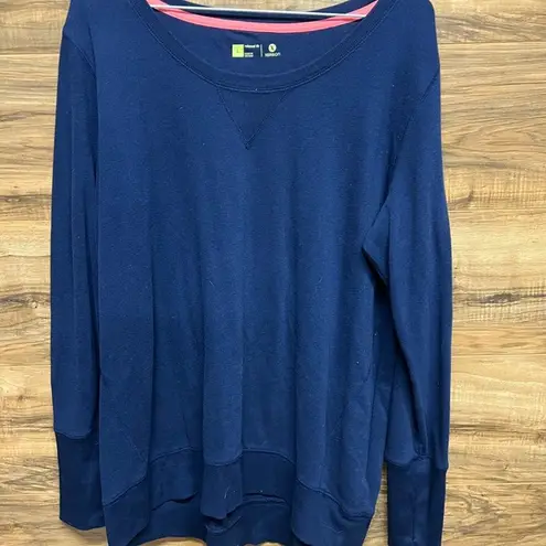 Xersion  blue long sleeve top L