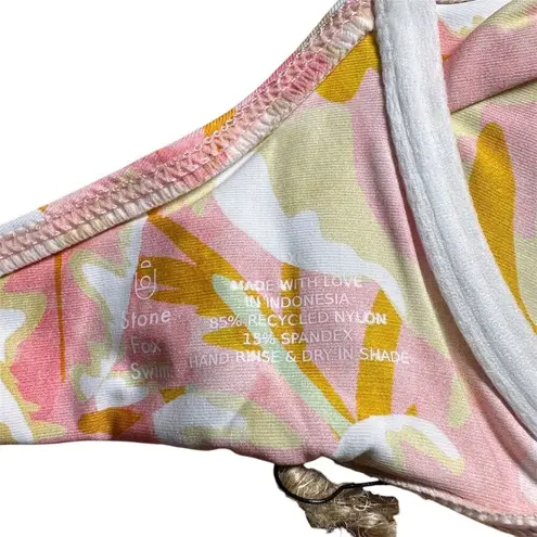 Stone Fox Swim NWT Conch Bikini Top XL Hot Tropix Print Swim Tropical Vacation