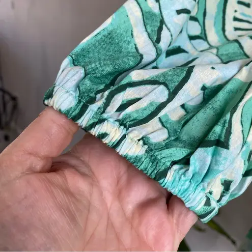 River Island Paisley belted shirt dress in green