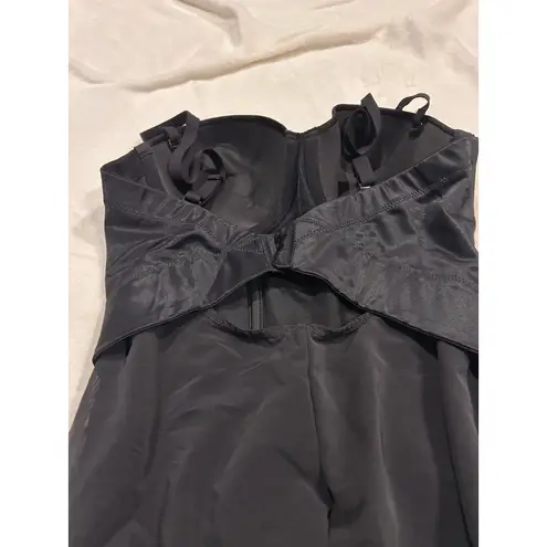 Flexees 36B Easy Up Strapless Firm Control Bodybriefer 1256 Black Size undefined