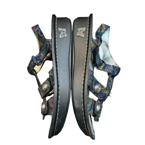 Alegria by PG Lite Sandals Womens Size 40 9.5-10 Black Multicolor Kleo Platform