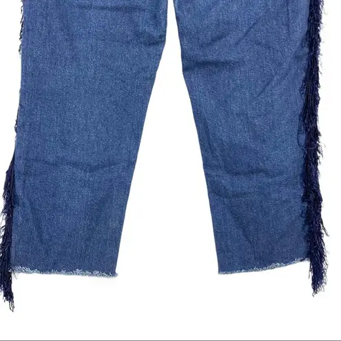 3x1  Higher Ground Fringe Crop Straight Leg Jeans