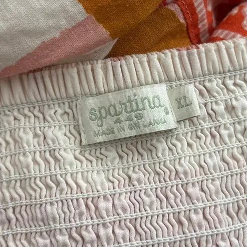 Spartina 449 Size XL Cleona Midi Dress Richmond Hill Plaid Preppy Linen Blend