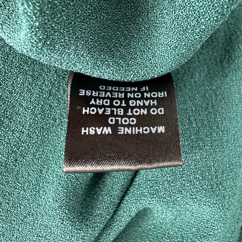 Slate + Willow Balloon Sleeve Wrap Top in Hunter Green True Wrap 3/4 Sleeves XS