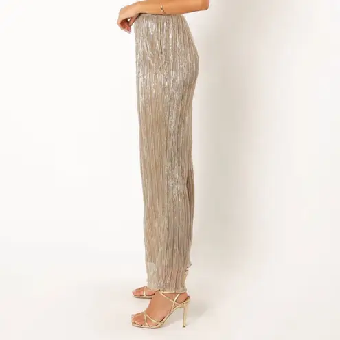 Petal and Pup WALKER PLISSE PANTS - SILVER