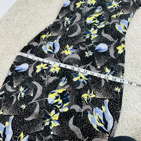 Suno Floral Ruffle Hem midi tea length Sheath dress Size 4