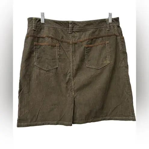 Boden Brown Corduroy Skirt Size 18 L Tall Knee Length A Line