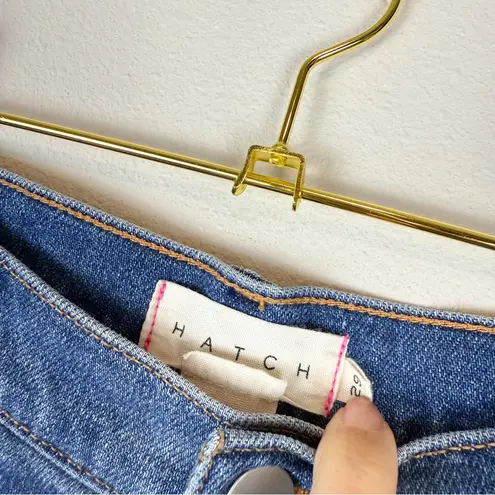 Hatch Maternity The Crop Maternity Jean Indigo Blue Straight Leg Size 29