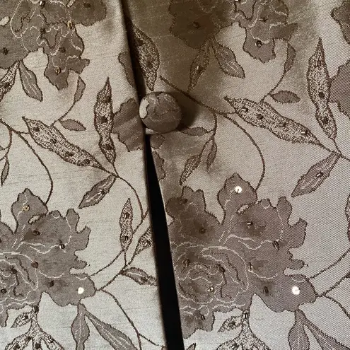 Jessica Howard | 2 PC SUIT | LONG DRESS WITH HIP JACKET WITH RHINESTONES