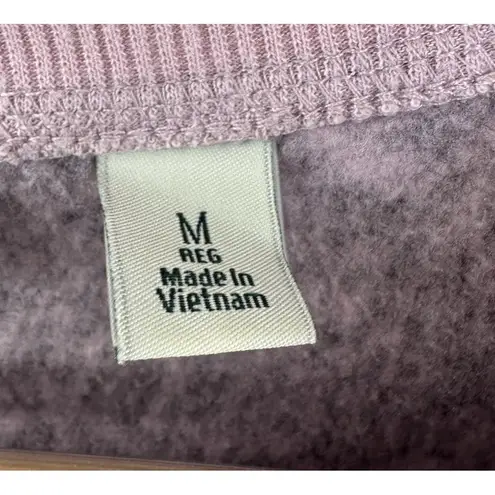 LL Bean Sweater Women's Pink Heathered Knit Sweatshirt Pullover Cozy Warm Crew M Size M