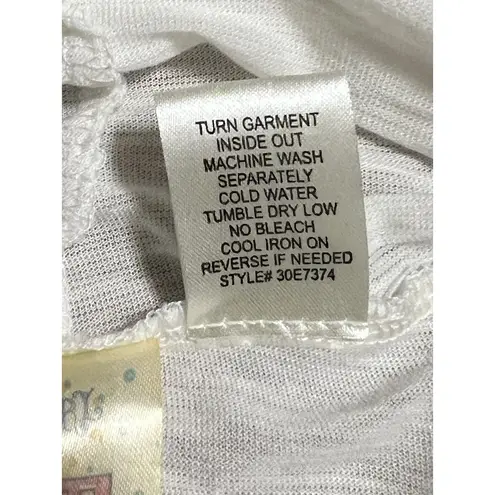 Fresh Brewed Size XL Lightweight Stretchy Summer Top Casual Beach Travel White