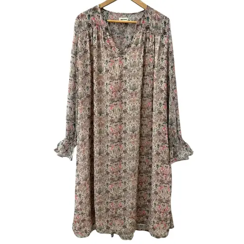 Zadig & Voltaire Zadig & Voltaire Raya Mousseline Mini Kale Dress Multicolor Size Medium