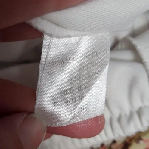 kim rogers yellow & brown ditsy floral layered midi skirt size lp