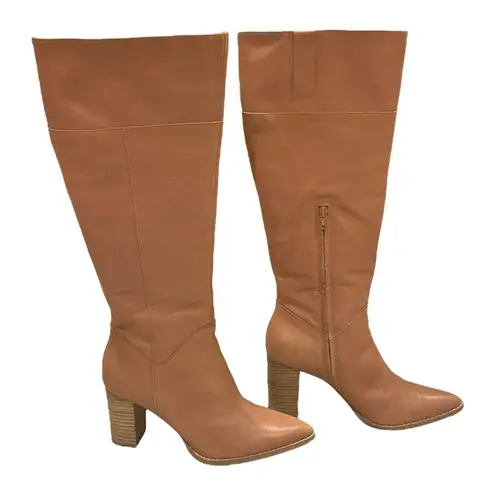 Crown Vintage Emira Odessa Leather Knee High Boots Woman’s Size Size 8 Tan