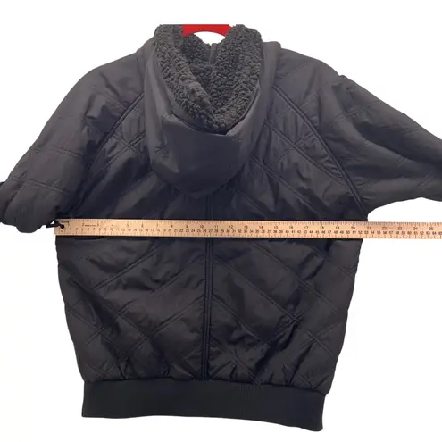 prAna Pullover Quilted Jacket M Gorpcore Warm Cozy Sherpa Lined Thick