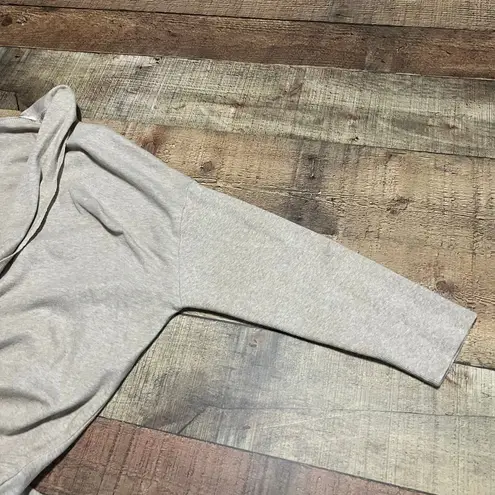 PACT Wmns Beige Organic Cotton Ribbed Sleeve Open Front Cardigan Sweater Sz M/L Tan Size L