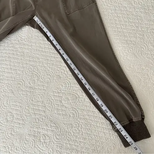 James Perse Standard Women’s Mixed Media Pant Jogger Olive Green Large