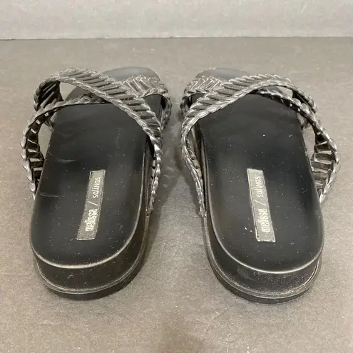 Melissa  x Salinas Cosmic II Braided Slide Sandal Women's Size 8 Black Flats