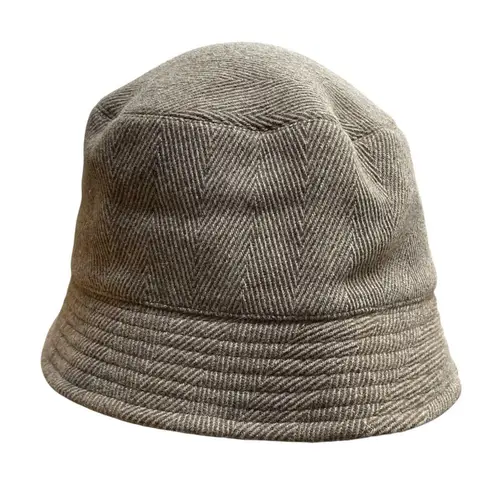 Vintage LL Bean Womens Sz S/ M Tweed Bucket Hat Virgin Wool Cashmere Blend Y2K Brown