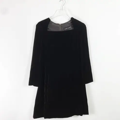 VINTAGE 70s CHUCK HOWARD Long Sleeve Velvet Dress Size M