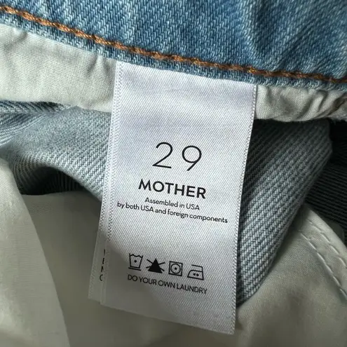 MOTHER SNACKS! Straight leg jeans New High rise light wash 90s Jean NWT 29 Blue