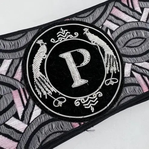 Pelush Women's Aztec Print Gathered Belt Luxury NYC Gray