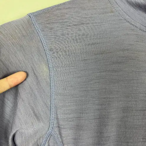 Smartwool 1/4 Zip Pullover Womens XS Purple Merino Wool Base Layer Outdoor Sport