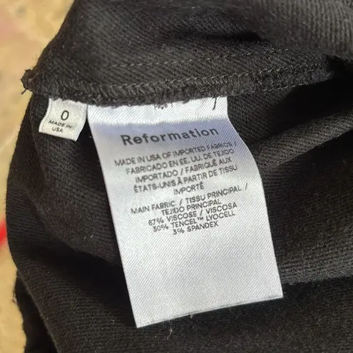 Reformation  black pants straight leg business office wear